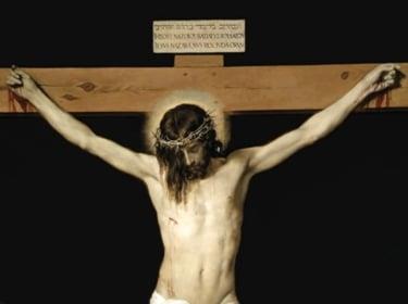 Jesus Christ crucified on the Holy Cross representing His sacrifice for humanity's salvation.